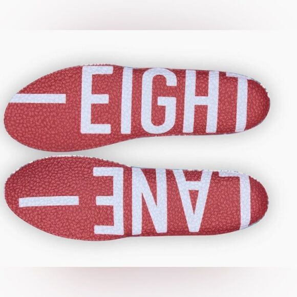 NWT Lane Eight Unisex Relay Trainer Athletic Tennis Shoe -  White - Size W 7 - Picture 8 of 9